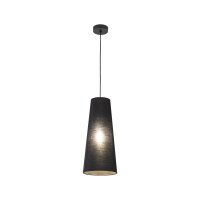 Suspension Noir Ø 20 cm H : max. 180 cm Tissu E27