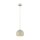 Lampe à suspendre ronde en métal Ø 17 cm étroite E27 Beige Rétro Design
