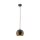 Suspension Marron Métal rond Ø 17 cm petit E27 Boule