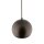 Suspension Marron Métal rond Ø 17 cm petit E27 Boule