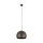 Lampe à suspendre ronde en métal Ø 27 cm E27 brun design rétro