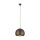 Lampe à suspendre ronde en métal Ø 27 cm E27 brun design rétro