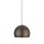 Lampe à suspendre ronde en métal Ø 27 cm E27 brun design rétro