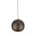 Lampe à suspendre ronde en métal Ø 27 cm E27 brun design rétro