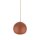 Lampe à suspendre métal ronde Ø 27 cm rouge réglable E27 boule rétro