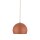 Lampe à suspendre métal ronde Ø 27 cm rouge réglable E27 boule rétro