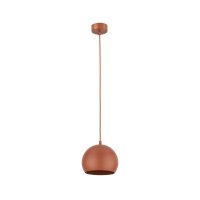 Suspension Métal Rouge Ø 17 cm rond E27...
