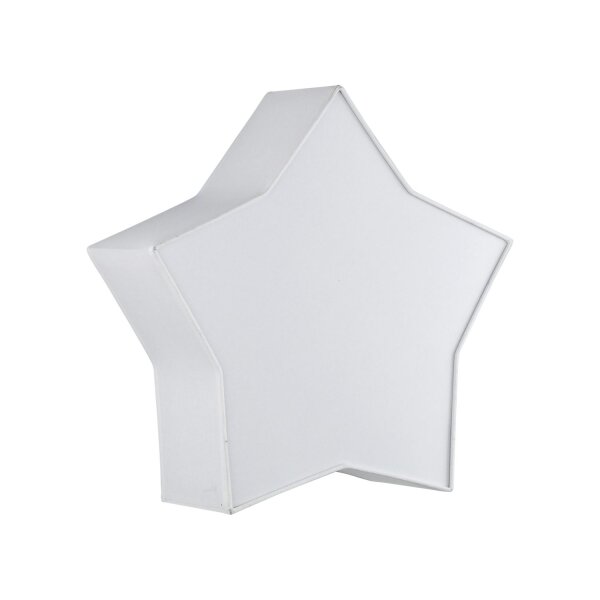 Lampe de chambre denfant Blanc Étoile L : 45 cm Tissu Blanc 2x E27 Plafond