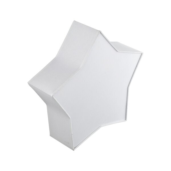 Lampe de chambre denfant Blanc Étoile L : 45 cm Tissu Blanc 2x E27 Plafond