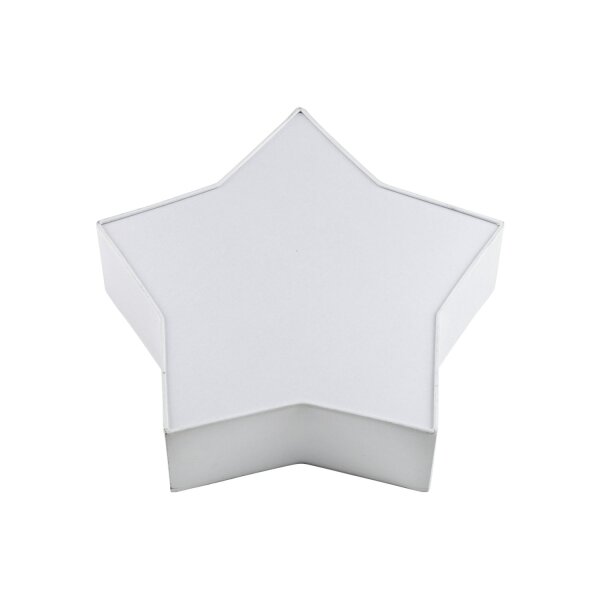 Lampe de chambre denfant Blanc Étoile L : 45 cm Tissu Blanc 2x E27 Plafond