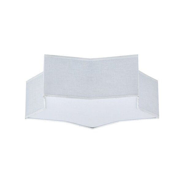 Lampe de chambre denfant Blanc Étoile L : 45 cm Tissu Blanc 2x E27 Plafond