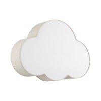 Plafonnier Chambre denfant Lin 4x E27 Beige Blanc Nuage