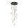 Suspension verre métal H : max. 97 cm réglable 7x G9
