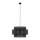 Suspension Noir Tissu Ø 50 cm H : max. 160 cm 3x E27
