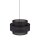 Suspension Noir Tissu Ø 50 cm H : max. 160 cm 3x E27