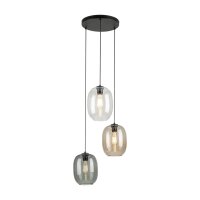 Lampe &agrave; suspendre verre fum&eacute; H : max. 110...