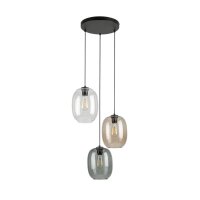 Lampe à suspendre verre fumé H : max. 110...