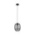 Suspension verre fumé Ø 20 cm H : max. 1,7 m réglable E27