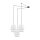 Lampe à suspendre tissu E27 L : max. 4 m réglable 3-flamme