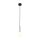 Lampe à suspendre Boule Ø 12 cm H : max. 160 cm Noir Blanc G9 Verre