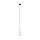 Lampe à suspendre Boule Ø 12 cm H : max. 160 cm Noir Blanc G9 Verre