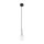 Lampe à suspendre Boule Ø 12 cm H : max. 160 cm Noir Blanc G9 Verre