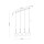 Lampe à suspendre métal verre L : 78 cm noir blanc 4x G9