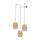 Suspension flexible Jute L : max. 4 m H : max. 2,1 m 3x E27