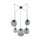 Suspension verre fumé métal H : max. 2,1 m XXL réglable
