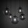 Suspension verre fumé métal H : max. 2,1 m XXL réglable