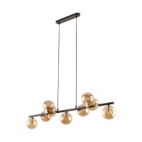 Lampe &agrave; suspendre verre m&eacute;tal L : 116 cm...