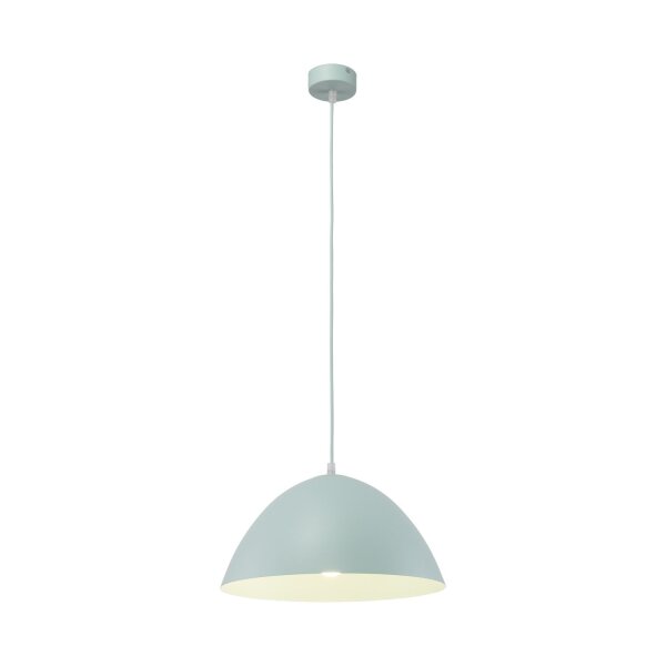 Suspension métal E27 ronde Ø 34 cm H : max. 165 cm Menthe