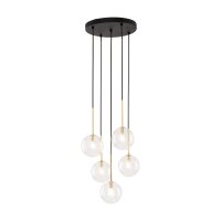 Lampe à suspendre verre métal Ø 35...