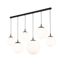 Lampe à suspendre verre métal 130 cm de...