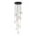Suspension boule métal verre H : max. 145 cm réglable