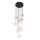 Suspension boule métal verre H : max. 145 cm réglable