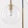 Suspension boule métal verre H : max. 145 cm réglable