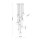 Suspension boule métal verre H : max. 145 cm réglable
