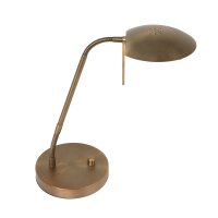 Lampe de bureau LED métal verre 46 cm 10 W...