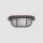 Lampe de plafond verre cannelé métal brun L:21 cm Industrie