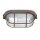 Lampe de plafond verre cannelé métal brun L:21 cm Industrie