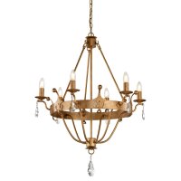 Lustre CAMELOT 10 or Ø71cm raccourcissable Lampe