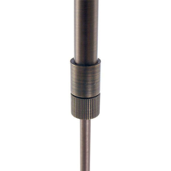 Long plafonnier LED en bronze 122 cm 4000 K dimmable