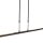 Plafonnier LED long à intensité variable noir 122 cm 4000 K