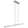 Long plafonnier LED à intensité variable en acier 122 cm 4000 K