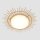 Plafonnier LED bois plastique naturel blanc Ø50 cm