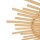 Plafonnier LED bois plastique naturel blanc Ø50 cm