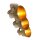 Spot de plafond 3 flammes bois métal 59 cm E27 flexible