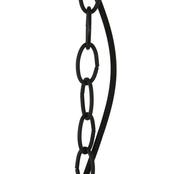 Longue lampe à suspendre métal noir or 140 cm E27