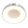 Plafonnier LED rond argenté blanc Ø38 cm 2700 K